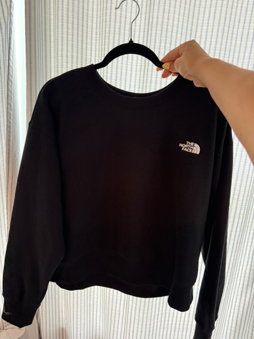 The North Face Dark Brown Crewneck Sweatshirt with White Tag